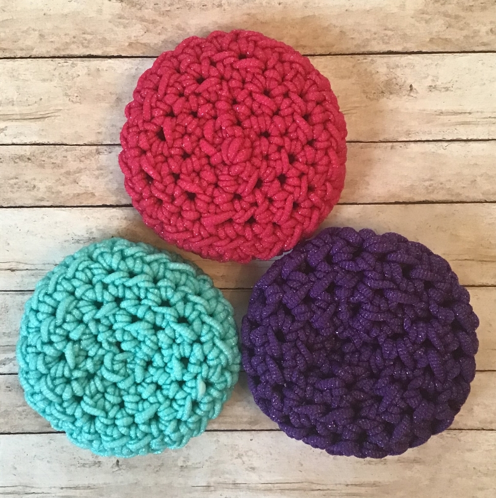 Handmade Eco-Friendly Reusable Dish Scrubbers (3)